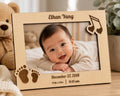 Personalized Baby Photo Frame – Custom Name, Birth Details, Nursery Decor