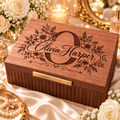 Personalized Keepsake Box for Women, Custom Engraved Memory Box, Gift for Her, Mom, Wife, Daughter, Birthday, Mother’s Day Gift