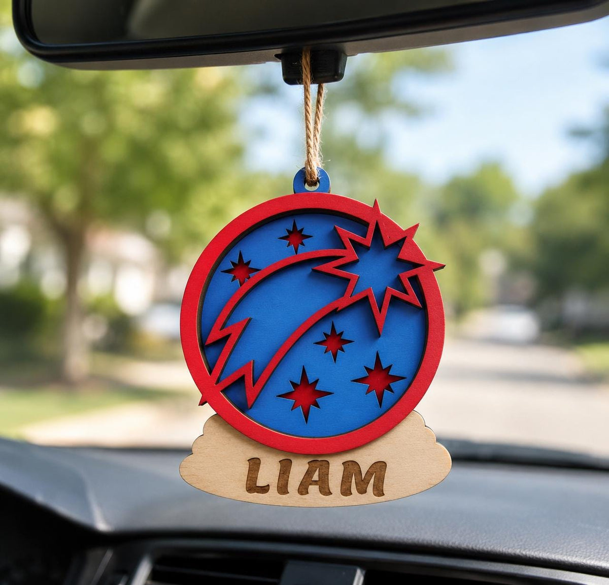 Personalized Wooden Christmas Ornament – Custom Name Keepsake Gift for Kids & Family