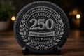 Engraved Slate Coaster, America 250 Years Patriotic Decor, 1776-2026