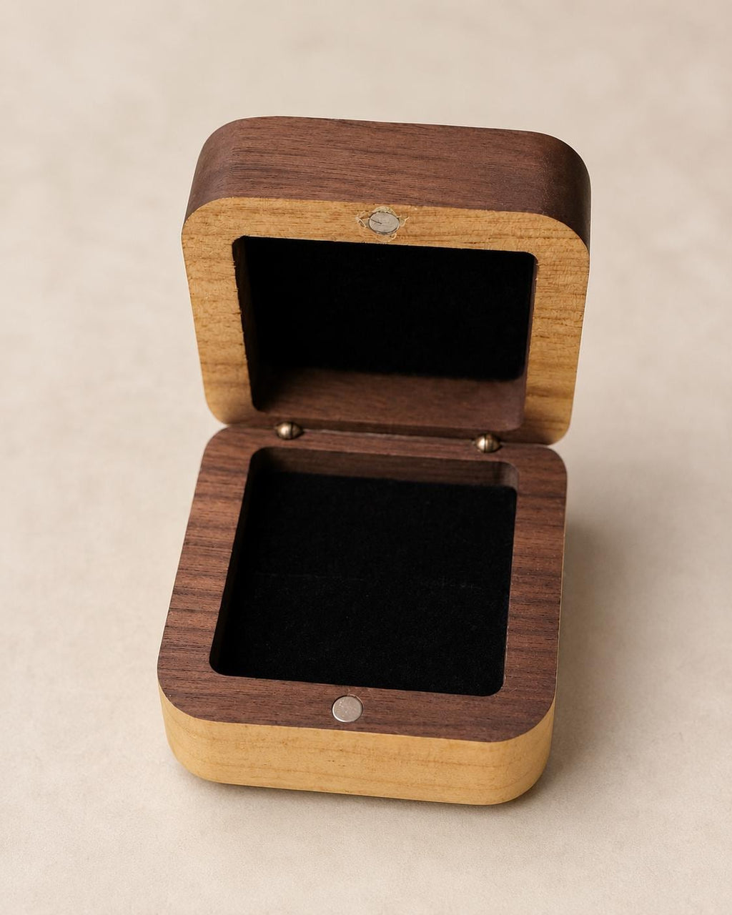 Personalized Walnut Ring Box, Custom Engraved Proposal Keepsake, Wedding Anniversary Gift