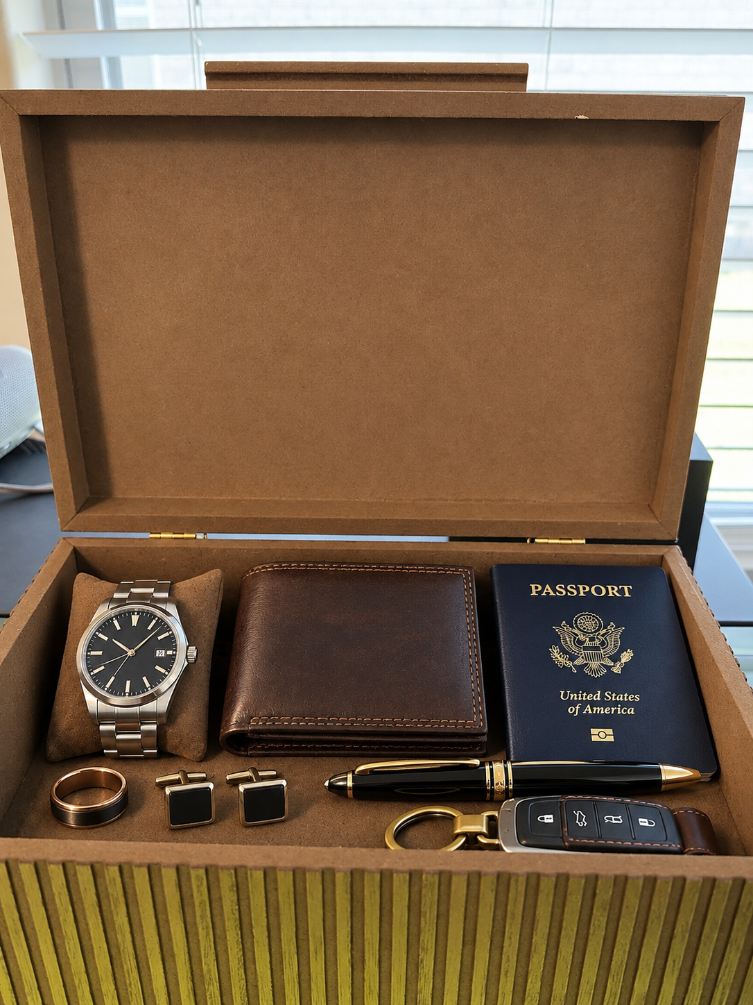 Personalized Wooden Keepsake Box for Men, Custom Engraved Memory Box, Gift for Him, Husband, Dad, Groomsman, Birthday or Christmas Gift