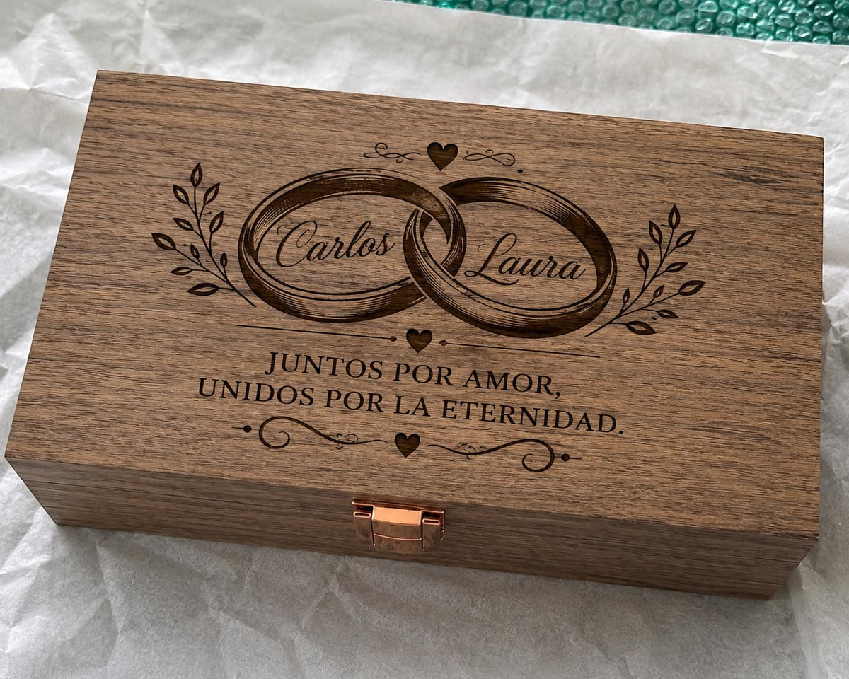 Personalized Wooden Memory Box | Custom Engraved Keepsake Gift