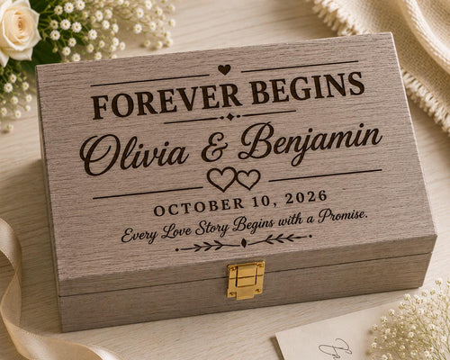 Bride & Groom Memory Box | Personalized Wedding Keepsake Gift