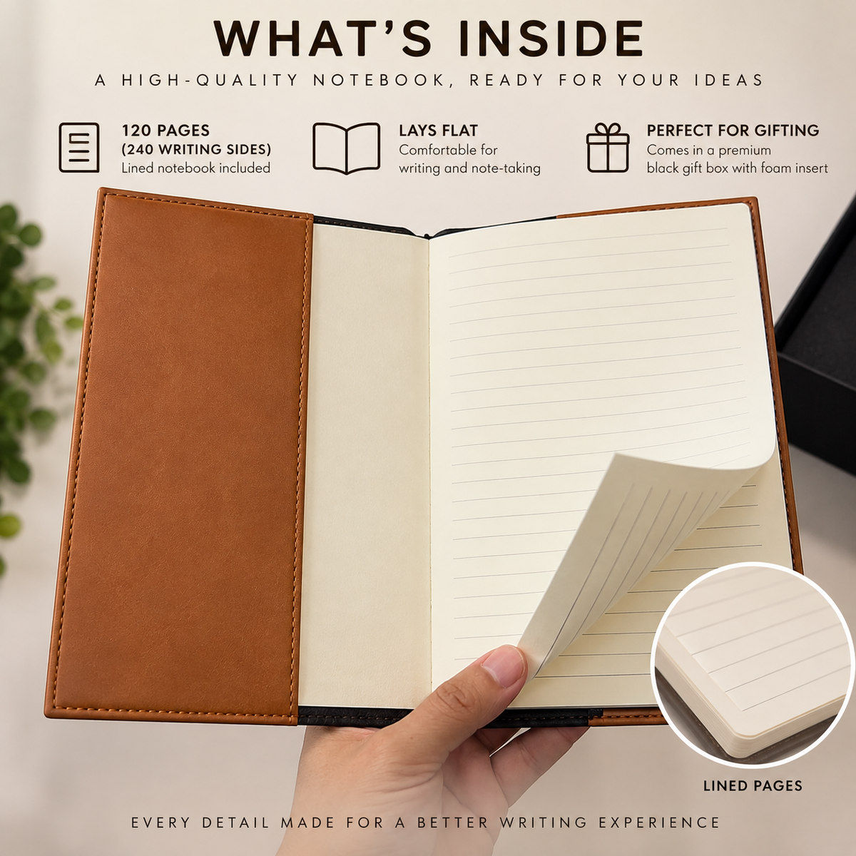 Personalized Laserette® Journal | Custom Name Engraved Notebook, Gift Ready