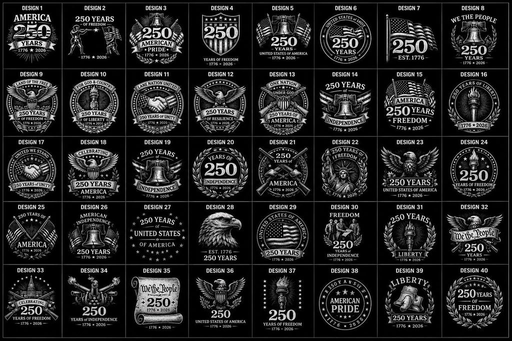 Engraved Slate Coaster, America 250 Years Patriotic Decor, 1776-2026